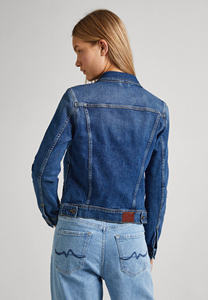 Veste en jean bleu personnalisée pour femme, vente en gros, poches poitrine, fermeture boutonnée, toutes saisons, confortable, respirante, coton écologique - Product Image 2
