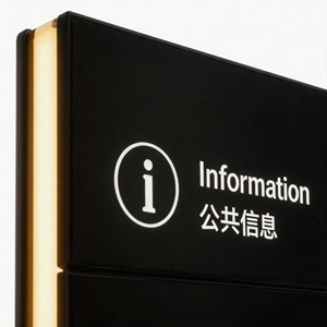 Panneau <span class=keywords><strong>de</strong></span> <span class=keywords><strong>signalisation</strong></span> lumineux LED personnalisé |   Panneau directionnel métallique étanche IP65 pour centre commercial et parc, utilisation intérieure/extérieure - Product Image 4