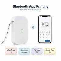 AIYIN D11 Printer Label Nirkabel Bluetooth 203dpi Mini Printer Stiker Thermal Tanpa Tinta Isi Ulang untuk Organisasi Rumah dan Kantor