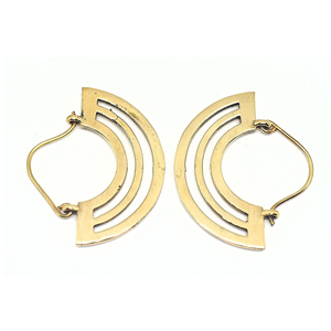 Pendientes de latón con aspecto de boda precioso, pendientes clásicos ecológicos, diseño de lujo, producto a precio barato - Product Image 2