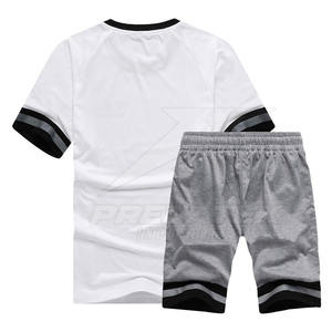 Conjunto de camiseta y pantalones cortos de dos piezas para hombre Conjuntos de camiseta y pantalones cortos con logotipo personalizado más vendidos para hombre - Product Image 2