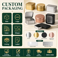 Boîte en étain coulissante sur mesure OEM ODM, finition métallique cuivre-orange, avec couvercle coulissant lisse, pour bonbons, baumes, parfums et cadeaux.