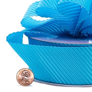 Cinta de Raso Sólida con Relieve Diagonal, Poliéster Holográfico Floral con Acabado Metálico para Decoración de Envolturas de Regalos de Cumpleaños - Product Image 3