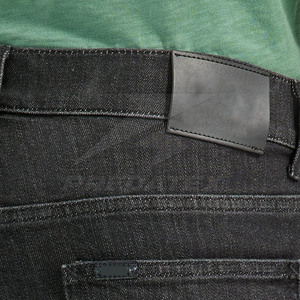 Tela elástica cómoda de moda para ropa de calle, ropa informal, pantalones vaqueros para hombre con logotipo, traje de verano, diseño ajustado - Product Image 6
