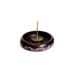 Brûleur d'encens en bois de noix de coco de conception créative Brûleur de Bakhoor thérapeutique avec porte-encensoir arabe - Product Image 4