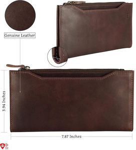 2025กระเป๋าสตางค์ผู้ชายแบบยาวน้ำหนักเบาติดโลโก้ได้ตามที่ต้องการ - Product Image 3