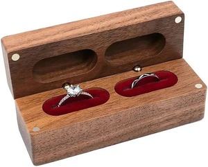 Caja de Almacenamiento de Joyas de Madera de Mango Maciza de Lujo Hecha a Mano, Diseño Floral Tallado, Personalizable para Anillos, Collares, Cosméticos, Días Festivos - Product Image 1