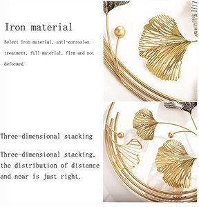 Nouvelle arrivée Arts muraux de Style exigeant plaqué or feuilles d'érable en forme d'arts muraux colorés artisanat fournitures directes d'usine - Product Image 4