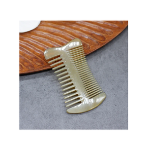 Peigne en corne Peigne naturel anti-chute de cheveux Peigne à dents larges Hommes et femmes Peigne de massage méridien 2 pcs - Product Image 6