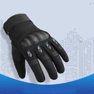 Gants de moto en cuir imprimés personnalisés Gants de moto de course Gants de course en cuir de vachette avec doublure douce - Product Image 2