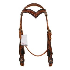 Qualité supérieure sculptée à la main personnalisée Headstall Western Horse Prix compétitif Accessoire d'équitation en cuir - Product Image 5