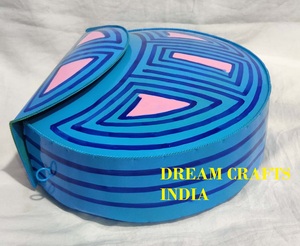 Solid Metal Blue Color Painted Dangling Hand <b>Bags</b> Chain <b>Bags</b> For Women <b>Party</b> And Wedding Ceremony Wholesale Handcrafted Purse - Product Image 4