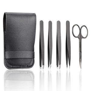 Pince à épiler multicolore en acier inoxydable personnalisée de haute qualité ensemble de 4 pièces - Product Image 5