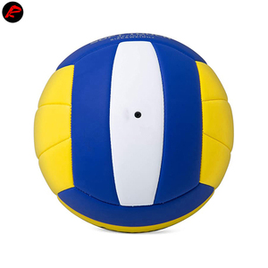 Pelotas de voleibol de playa de tamaño personalizado para interiores y exteriores cosidas a máquina de cuero PU PVC hechas a medida de alta calidad - Product Image 6
