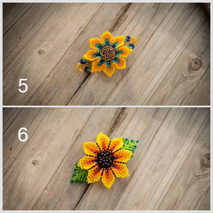 Ethnic hand beaded <b>barrette</b>, indigenous <b>hair</b> clip, Mayan <b>hair</b> accessory, beaded product, handmade <b>barrette</b>, indigenous made, - Product Image 2