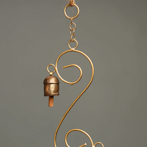 Carillons éoliens à 4 cloches en métal cuivré faits à la main cloches de Noël tenture murale décorative pour la décoration intérieure - Product Image 6