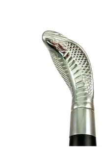 Cliquez pour agrandir Bâton de marche fait à la main Poignée élégante en laiton Forest King Head avec bâton en bois - Product Image 6