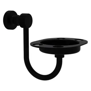 Accessoire de salle de bain Simple en acier inoxydable, forme ronde, support de brosse à dents mural en métal noir, vente directe d'usine - Product Image 6