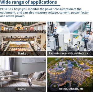 Moniteur d'énergie intelligent triphasé Zigbee à pince 80A-750A, Compteur de puissance pour domotique, Système de gestion de l'énergie domestique - Product Image 2