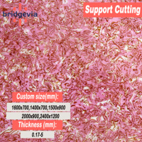 Feuille de celluloid rose flexible sur mesure 0,17-1,5 mm pour pièces d'instruments de musique et projets DIY - Facile à découper