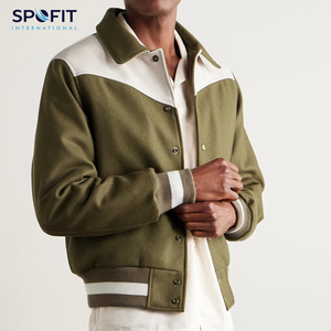 Hot Selling Wholesale Blank Varsity Jackets Custom Logo Chenille Patches Letterman Jacket Baseball Streetwear Jacket for Man - Product Image 1