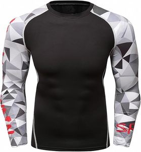 Custom BJJ Rashguard Compression <b>Shirt</b> OEM MMA Training Wear Anti-Bacterial Lightweight Material Option - Product Image 6