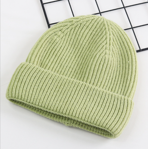 Venta al por mayor de gorros cálidos de invierno Unisex, gorros con logotipo personalizado, algodón y lana tejida de ropa de calle, gorro con puños, 100% algodón fabricado - Product Image 5