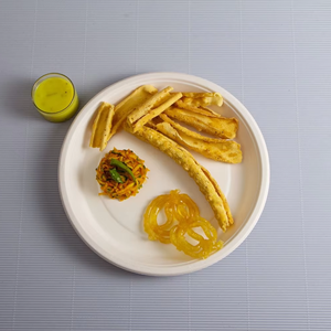Boîte à lunch compostable de haute qualité en bagasse pour le service en chambre d'hôtel et les mariages en plein air - Product Image 1
