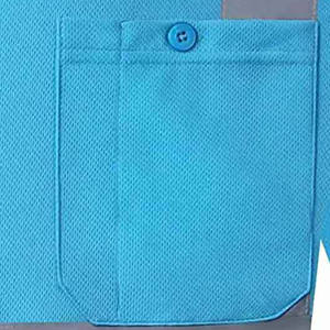 Classe de sécurité 3 Viz Hi Work Shirt Construction à manches courtes Vêtements de travail réfléchissants Chemise de travail de sécurité avec logo - Product Image 6
