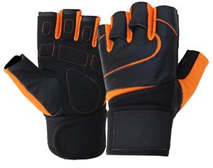 Guantes de entrenamiento de gimnasio unisex para fitness y entrenamiento deportivo Guantes de cuero transpirables con logotipo personalizable para levantamiento de pesas - Product Image 1