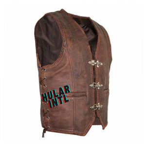 Customized Vintage Camouflage Design Unique Decoration Green <b>Denim</b> Waistcoat <b>Vest</b> for Men Plus Size Outer Wear for Winter - Product Image 6