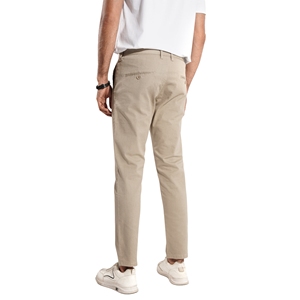 Pantalones Chinos Casuales Premium para Hombre, Corte Recto, Ajuste Moderno, Algodón Elástico, Antiarrugas, Ecológicos, Transpirables, con Pliegues Delanteros, Cintura Media - Product Image 3