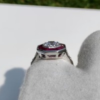 Bague de fiançailles Art Déco en argent sterling 925 plaqué or 14 carats, onyx vert ovale, faite à la main, bijoux fins pour femmes