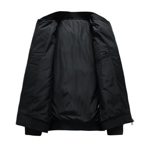 Men's Casual Jacket with Zip Front OEM Breathable <b>Padded</b> Men's Bomber Jacket OEM Supply Custom Fit Outdoor Jacket - Product Image 2
