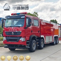 Bon prix, directement de l'usine, camion de lutte contre l'incendie haute performance 8x4 Howo TX double cabine 400HP 18 m³