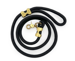 Correa de perro de cuerda de Perla Negra personalizada, correa de perro de latón, correa de perro resistente, cuerda de collar de perro colorida - Product Image 1