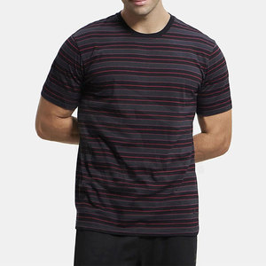 T-shirts pour hommes respirants de haute qualité, séchage rapide, légers, couleur personnalisée, coton, fibre de bambou, manches courtes, col rond - Product Image 5