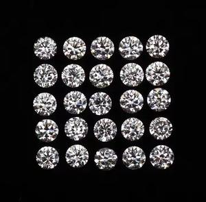 เพชรเม็ดกลมสีขาวธรรมชาติขนาด3มม. ถึง5มม. ได้รับการรับรองว่าเหมาะสำหรับการทำแหวนจี้ต่างหูและเครื่องประดับชั้นดี - Product Image 3