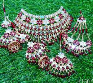 High Quality Traditional <b>Pakistani</b> Indian Style Wedding <b>Jewelry</b> Set Handcrafted & Customizable Factory Sale for Women - Product Image 6