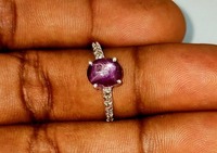 Bague en opale naturelle de qualité supérieure |   Bijou ovale fait main en argent sterling plaqué argent, serti de pierres, d'inspiration vintage, par un tiers