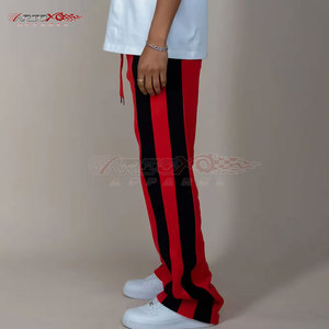 Pantalones de chándal de pierna acampanada para hombre con tela de algodón suave, pantalones de chándal acampanados de pierna ancha para hombre con bolsillos laterales, pantalón de hombre de la mejor calidad - Product Image 5