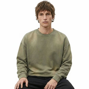 เสื้อฮู้ดดี้ผู้ชาย คอลเลคชั่นฤดูใบไม้ร่วง ปี 2026 ผ้าหนา 350GSM ทรงคอกลม ลายเรียบ ดีไซน์เรียบง่าย ซับใน 100% ผ้าฝ้าย เป็นมิตรกับสิ่งแวดล้อม - Product Image 5