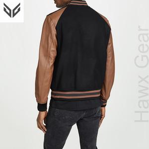 Custom Made Men's Heated Cotton/Polyester Letterman <b>Jacket</b> Breathable <b>Mandarin</b> <b>Collar</b> Comfortable Casual Fashion Wear Direct - Product Image 3
