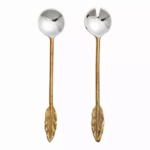 Juego de cubiertos de acero inoxidable de alta calidad chapados en oro, utensilios de cocina para uso de mesa de boda en Hotel - Product Image 4