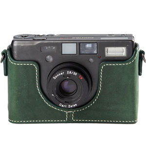 กระเป๋ากล้องหนังแท้ย้อนยุคทำด้วยมือเคสป้องกันสำหรับการถ่ายภาพ <span class=keywords><strong>T3</strong></span>โดยปรับแต่งได้ครึ่งกรอบ - Product Image 2