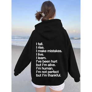 Sudadera Kinitwear para mujer Otoño/Invierno hecha en China sudadera estándar de ocio de un color - Product Image 1