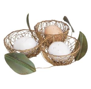 Canasta de Huevos de Hierro Hecha a Mano de Lujo, Decoración, Regalo de Navidad Artificial, Embalaje para Regalos de Boda, Venta al por Mayor de Fábrica - Product Image 3