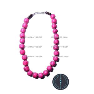 สร้อยคอลูกปัดคริสตัลสไตล์โบฮีเมียนหญิงสาวฤดูร้อนเครื่องประดับชายหาดสร้อยคอมีพู่ผีเสื้อทำจากเรซิ่นสีสันสดใส - Product Image 6