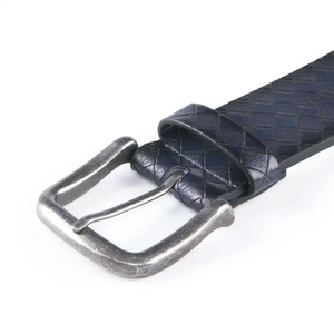 Ceinture unisexe en cuir de vache véritable pour homme, personnalisable en gros, avec boucle vintage, nouveau design, style décontracté - Product Image 3