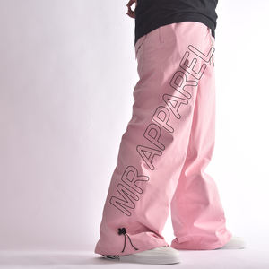 OEM personalizado beige Color suelto Hip Hop esquí pantalones Unisex impermeable transpirable al aire libre Cargo pantalones hombres BaggyWinter Pantalones - Product Image 2